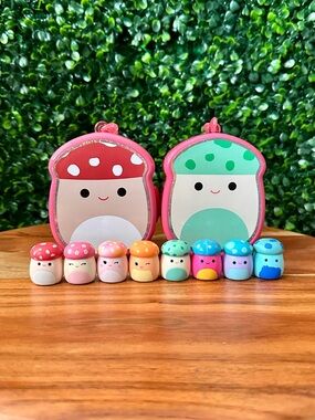 Squish-a-longs by Squishmallows Mushroom Bundle